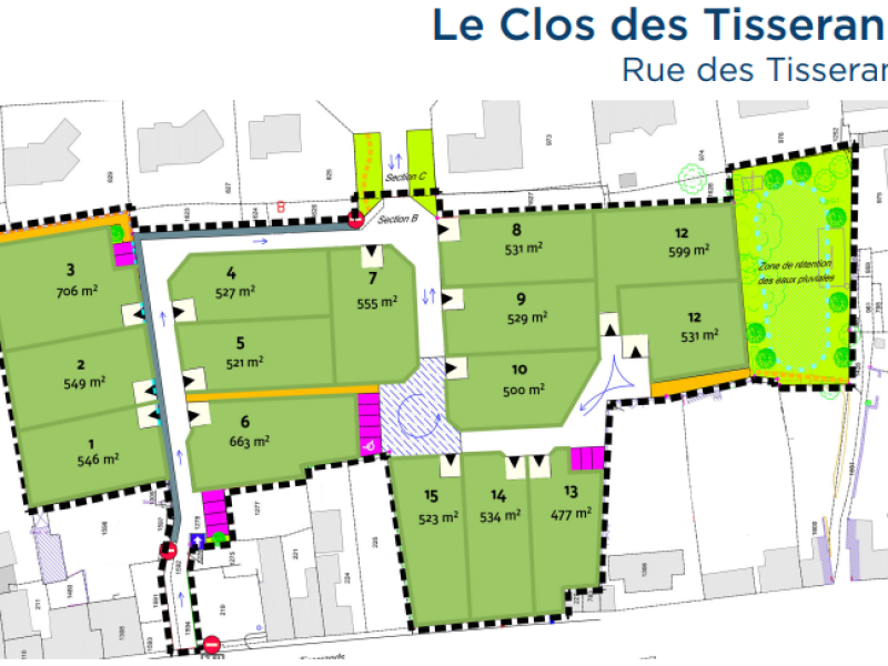 Le Clos des Tisserands : parcelles en vente