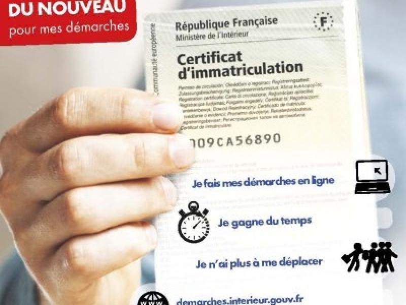 Certificat d'immatriculation (ex carte grise)